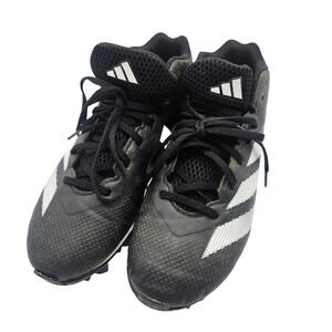Adidas Adizero Bounce Football Cleats Black White IF5102 Mens 8.5 Mid Top